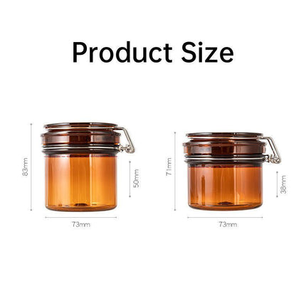 5pcs Sealed Bottle Mask Jar PET Plastic Packaging Containers for Skincare Use