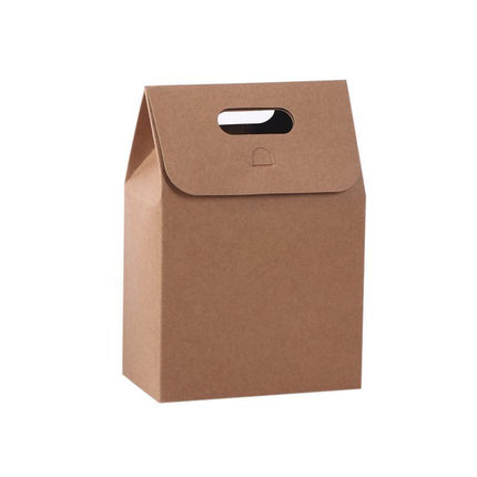100PCS Christmas Gift Packing Paper Bag Candy Cookie Treat Box Kraft Party Bag - Aimall