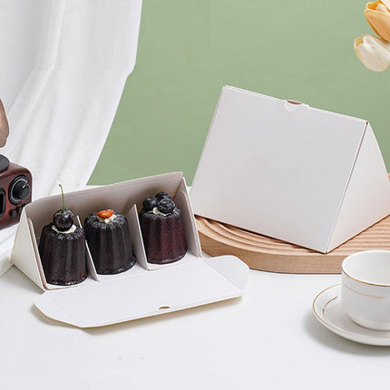 20pcs Triangle Cake Box for Sandwich Lunch Small Food Packaging Simple Design