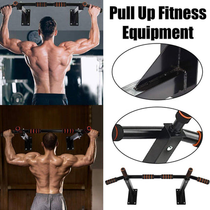Wall Mounted Pull Chin Up Bar Home Gym Training Workout Dip Bar Exercise Fitness