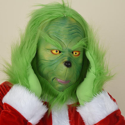 Christmas Thief Green Hair Monster Headgear