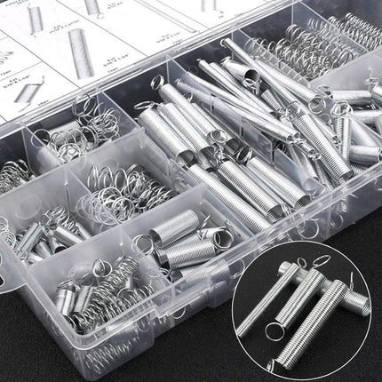 200PCS Tension Compression Springs Assortment DIY Projects Repair Tools