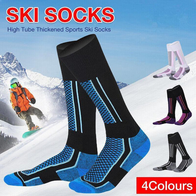 Men Women Long Warm Breathable Ski Socks Thicken Winter Sports Socks Au Stock - Aimall