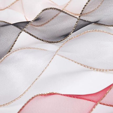 10PCS Organza Yarn Trim Ribbon Tulle Mesh Gift Cake Packaging Craft DIY Handmade Aimall