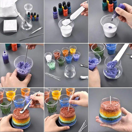 1KG Reusable Candle materials Sand Wax for DIY Pearl Candle Art Design Craft