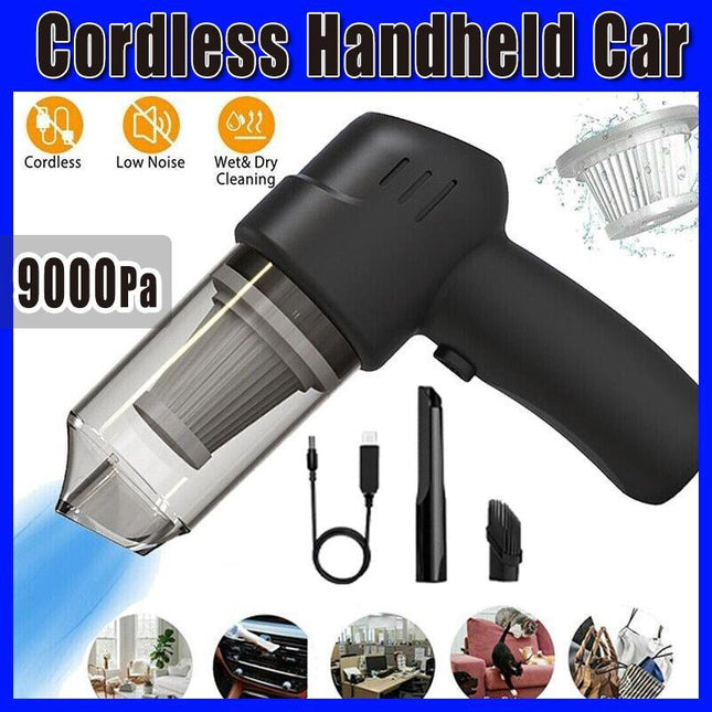 9000Pa Cordless Handheld Car Vacuum Cleaner Mini Portable Auto Wireless Duster - Aimall