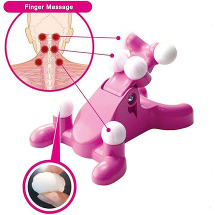 Handheld Cervical Neck Massager for Pain Relief Relaxation Muscle Care Therapy