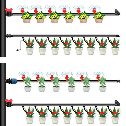 50PCS Micro Spray Jets 90-360d Watering Misting Nozzle Sprinkler Irrigation - Aimall