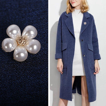 Imitation Pearl Flower Brooch Fashion Corsage Pin Jewelry Accessory Women