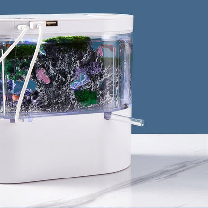 Mini Self-Circulating Desktop Fish Tank Eco-Friendly Creative Aquarium for Home