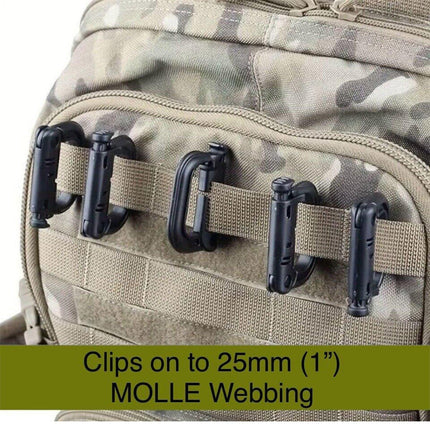 2/5pcs Outdoor D-ring Buckle for Backpack Mountaineering Hiking Camping Clip