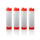 16oz Plastic Sauce Dispenser Bottles Large Capacity Double-ended Squeeze Bottles - Aimall