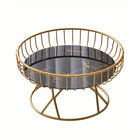 Elegant Ceramic Fruit Plate Dessert Tray Living Room Tea Sum Snack Display Rack