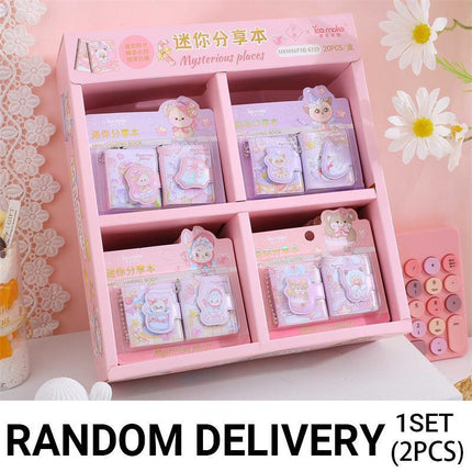 Kids Hand Book Planner Notebook Mini Organizer with Postcards Children Gift Idea RANDOM DELIVERY - Aimall