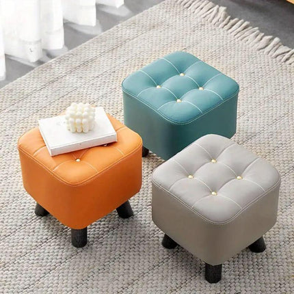 Small Stool Household Sofa Stool Shoes Changing Low Seat for Bedroom and Living