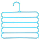 5pcs 5 Tier Trouser Rack Multifunctional Hanging Wardrobe Scarf Tie Hanger Set