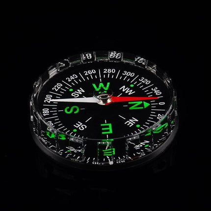 1 x Mini Pocket Compass Outdoor Sports Camping Hiking Navigation Black (L073-09) Aimall