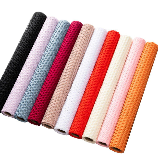 5 Rolls Hole Mesh Floral Paper Bouquet Wrapping Paper Floral Gauze Material