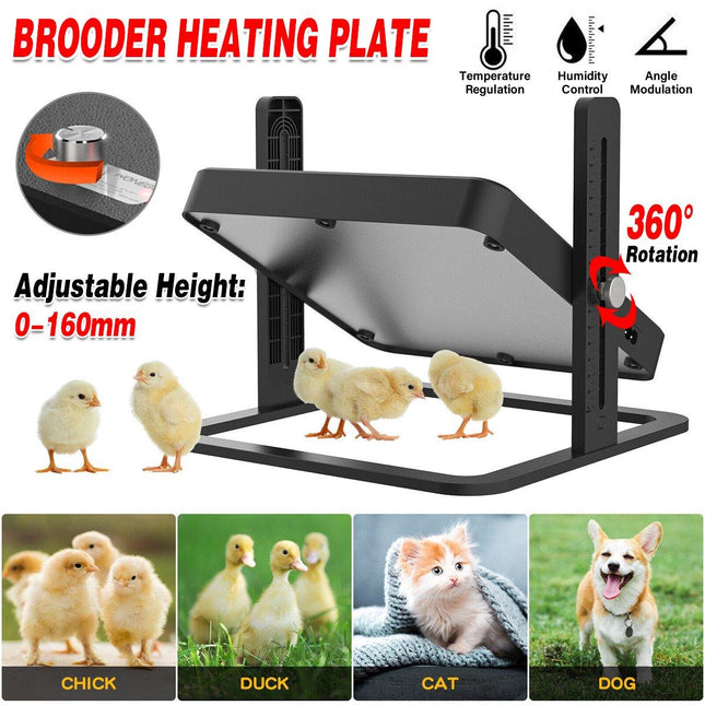 18W Poultry Heating Plate Brooder Warm Chick Duck Chicken Coop Heater 27x27cm - Aimall