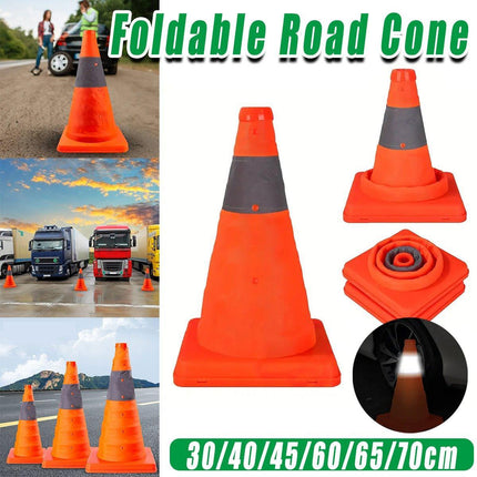 Folding Reflective Traffic Barrier Cone for Road Emergency and Expansion Control