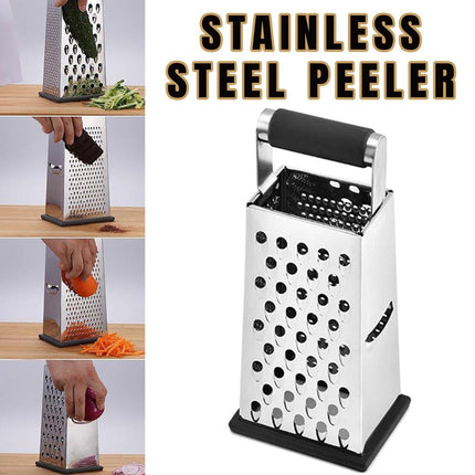 Stainless Steel 4 Sided Kitchen Shredder Multi Purpose Grater Peeler Tool