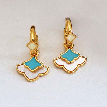 New Chinese Ginkgo Leaf Earrings Simple Delicate Design Elegant Jewelry