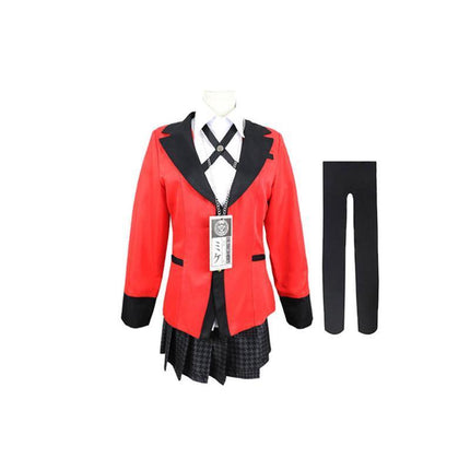 Kakegurui Compulsive Gambler Yumeko Jabami Cosplay Costume High School Uniform AU - Aimall