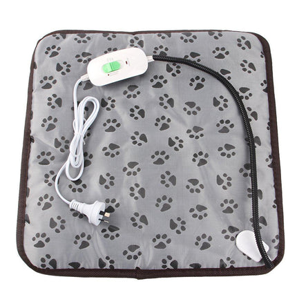 Electric Pet Heating Pad Waterproof Cover Heated Mat Dogs Cats Bed Blanket - Aimall