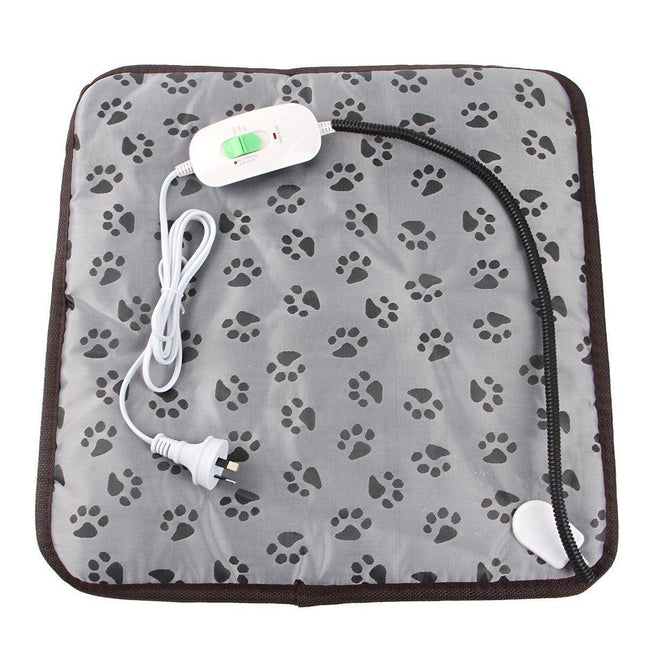 Electric Pet Heating Pad Waterproof Cover Heated Mat Dogs Cats Bed Blanket - Aimall