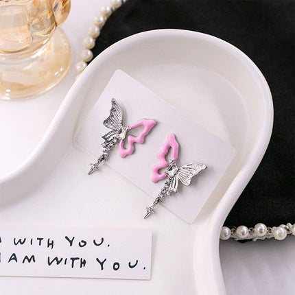 Stylish Hollow Butterfly Earrings for Women Lightweight Fashion Jewelry Elegant