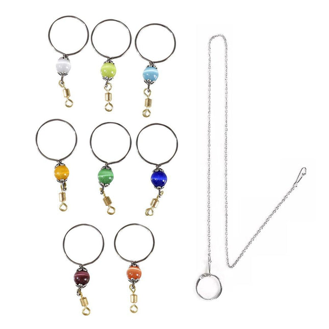 Parrot Neck Collar Stainless Steel Bird Chain Training Adjustable Bird Leash