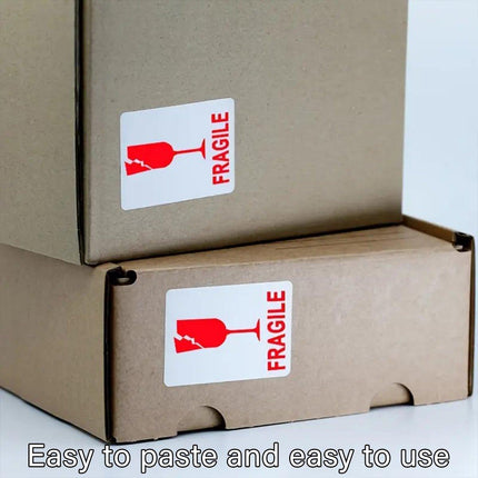 Fragile Sticker Handle with Care Logistics Warning Label for Goods Packaging Use