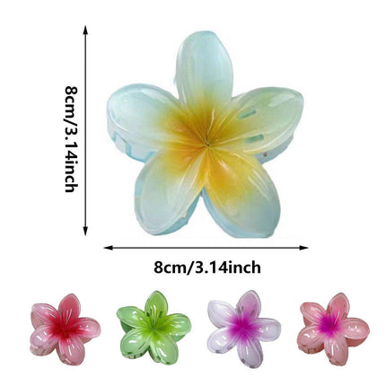 12pcs Gradient Candy Colour Flower Hair Clips Stylish Accessories for Women