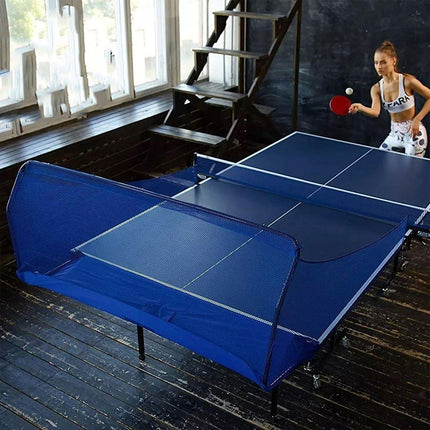 Table Tennis Ball Catch Net Mobile Floor Standing Collector with Multi-Frame