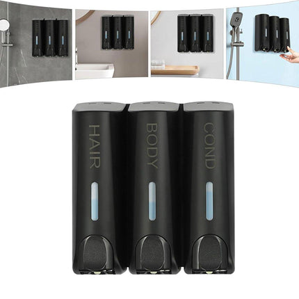 Hotel Wall Mounted Soap Dispenser Bathroom Shampoo Shower Gel Hand Soap Box