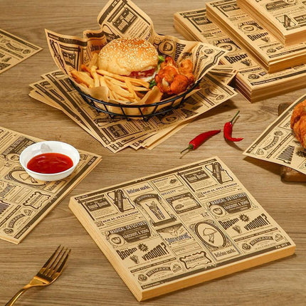 200X Oil Absorbing Paper Food Frying Grease-Proof Food Wrapper Wrapper Sandwich