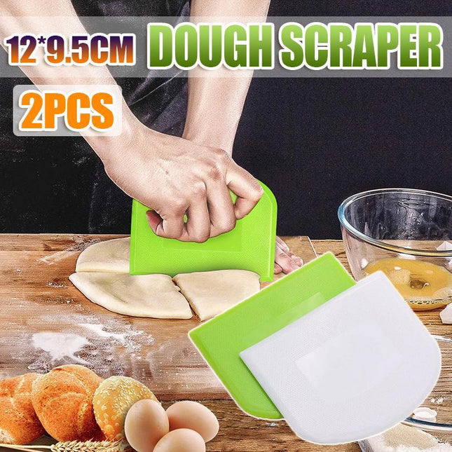 Baker Dough Scraper Sourdough Pizza Cake Pastry Bread Cutter Slicer Cutting Tool - Aimall