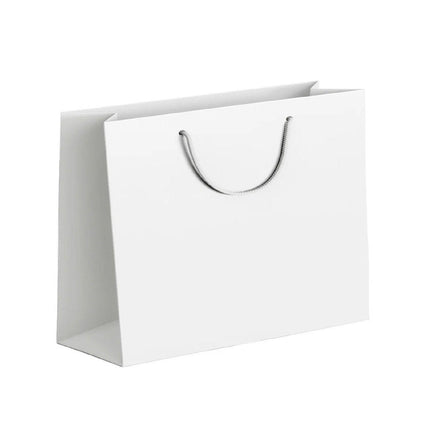 25X Kraft Paper Bags Gift Shopping Bag Carry White Pink Black Bag With Handles