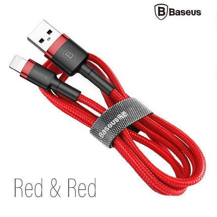 Baseus USB Charging Cable Data Charger Cord For iPhone 13 12 11 XS XR 8 7 iPad 2PCS 1M - Aimall