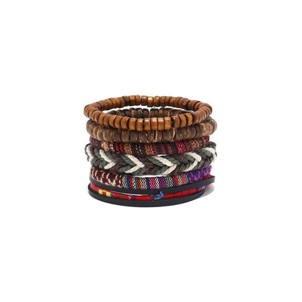 Handmade Bohemian Style Woven Bracelet Ethnic Womens Beaded Bracelet Adjustable