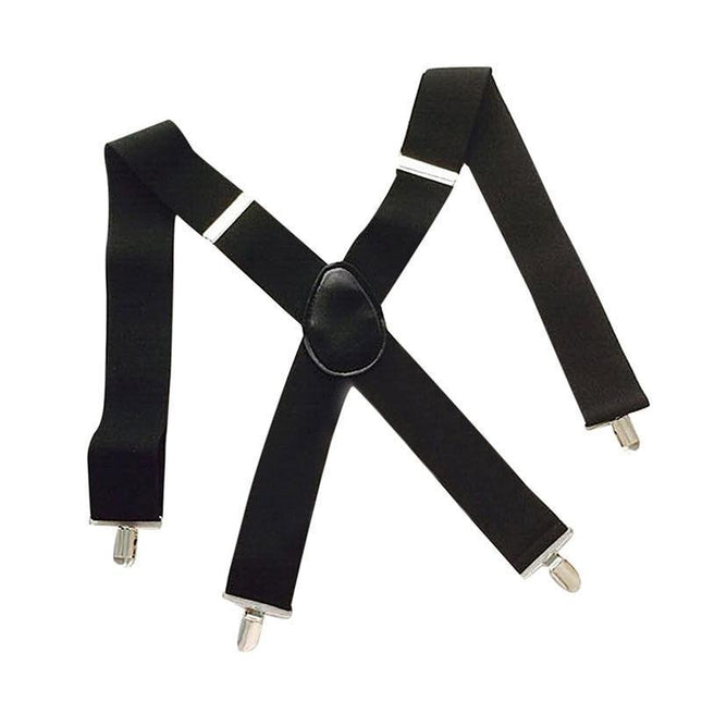35/50MM Extra Wide Men's Adjustable Elastic Suspenders Clip On Braces Trouser - Aimall