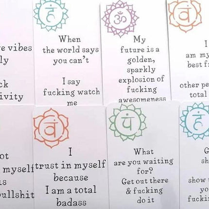 16Pcs Funny Affirmation Cards Sweary Positive Swear Card Confirmation Joke Gift - Aimall