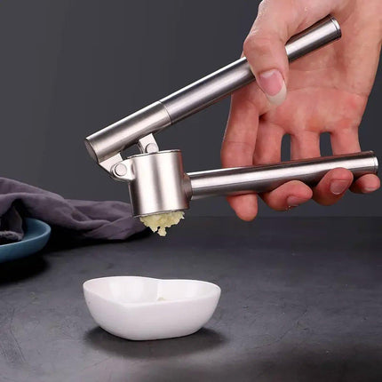 Stainless Steel Garlic Press Peeler Zinc Alloy Kitchen Tool Garlic Crusher