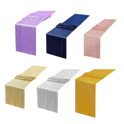 Sequin Table Runner Square Decorative Hotel Tablecloth for Wedding Party Decor