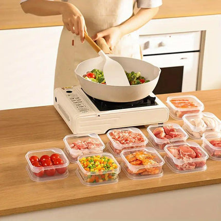 10pcs 350ml Food Organizer Vegetable Fridge Storage Box Food Dispenser Set