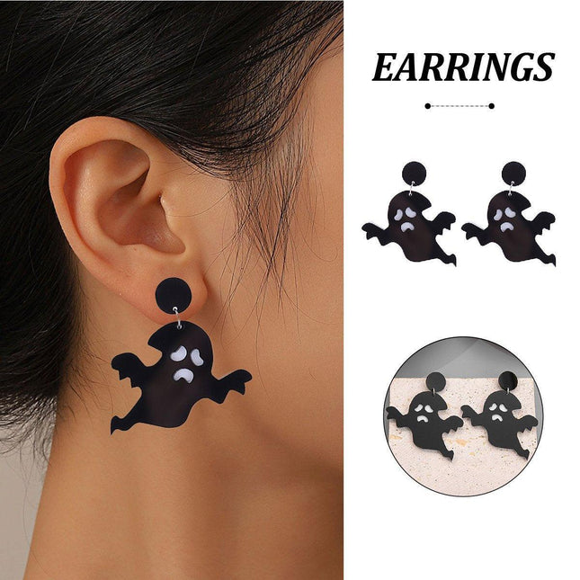 Halloween Ghost Earrings Punk Style Jewelry for Women Gothic Fashion Accessories