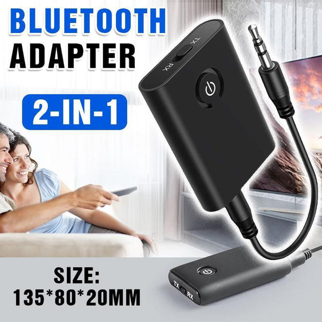 Bluetooth 5.0 Transmitter Receiver 2 in 1 Wireless Audio Aux Adapter 3.5mm - Aimall