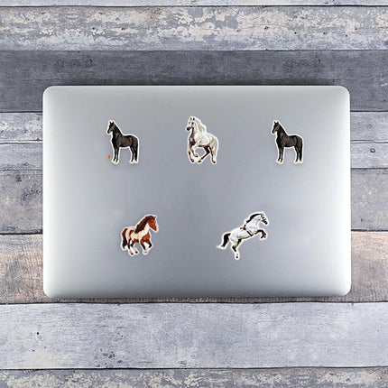 2pcs Pony Stickers Cute Cartoon Adhesive Labels for DIY Crafts