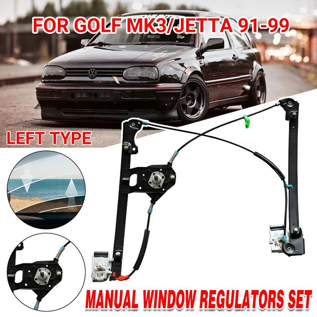 For Volkswagen Golf Jetta 91-99 Manual Window Lifter Regulator 1H0837401 402