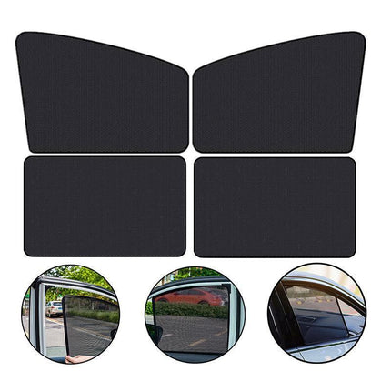 Magnetic Car Window Sun Shade UV Protection Front+Rear Side Window Curtain Cover - Aimall